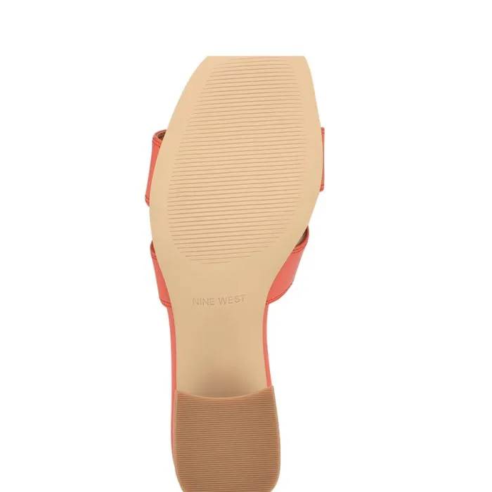 Griselda Block Heel Sandals Orange Women Nine West Heels Griselda Block Heel Sandals Orange Women Nine West Heels