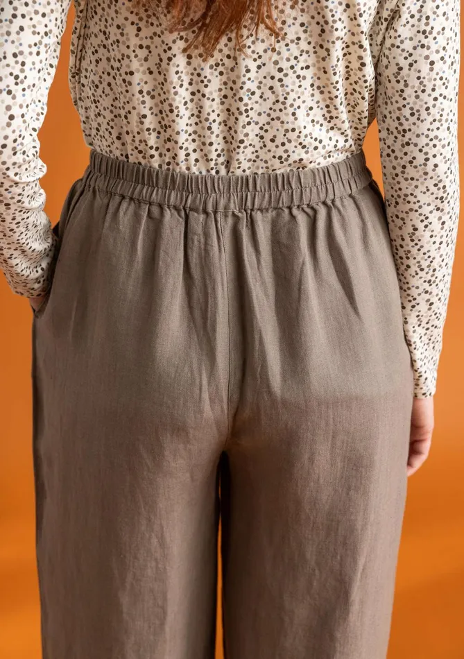 Gudrun Sjdn Asta Woven Pants In Linen Women Pants
