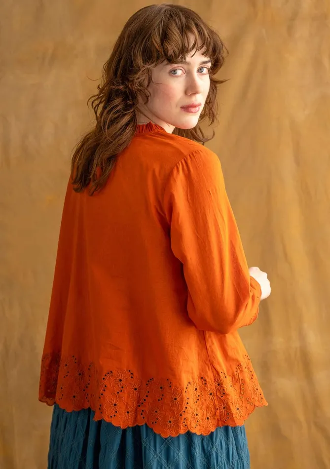 Gudrun Sjdn Birta Blouse In Organic Cotton Women Blouses