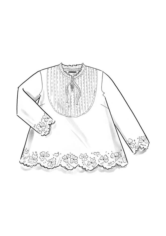 Gudrun Sjdn Birta Blouse In Organic Cotton Women Blouses