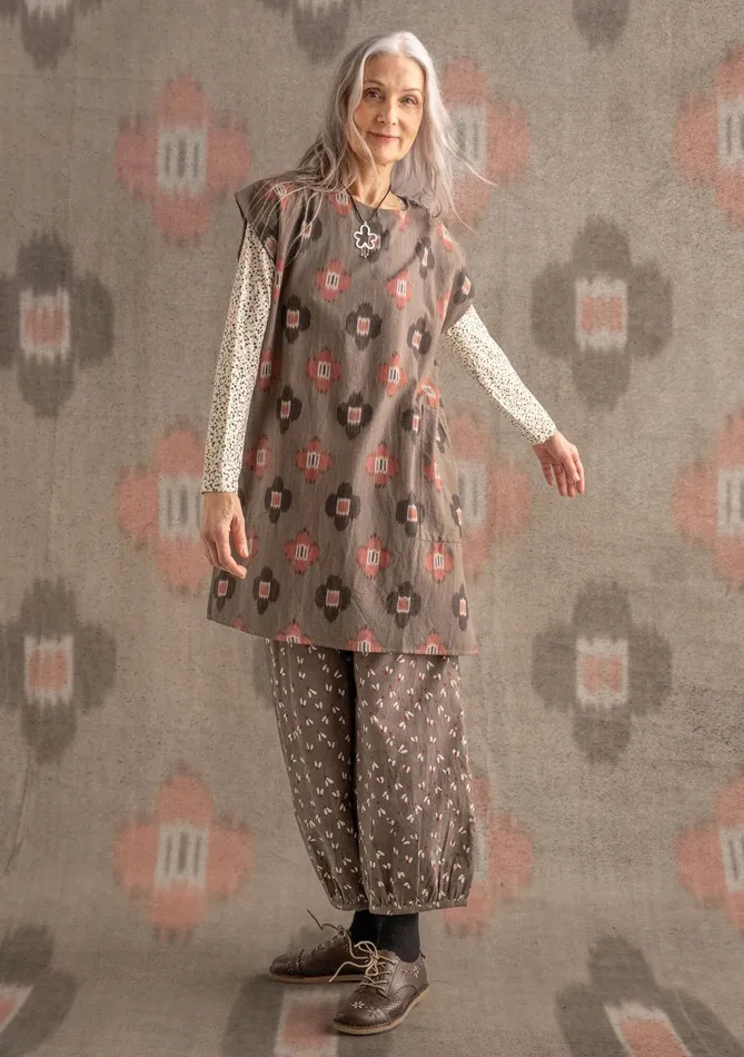 Gudrun Sjdn Harda Woven Tunic In Cotton Women Tunics
