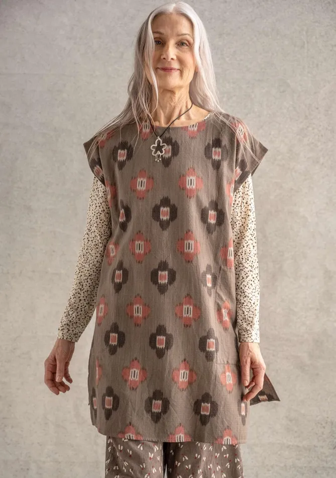 Gudrun Sjdn Harda Woven Tunic In Cotton Women Tunics