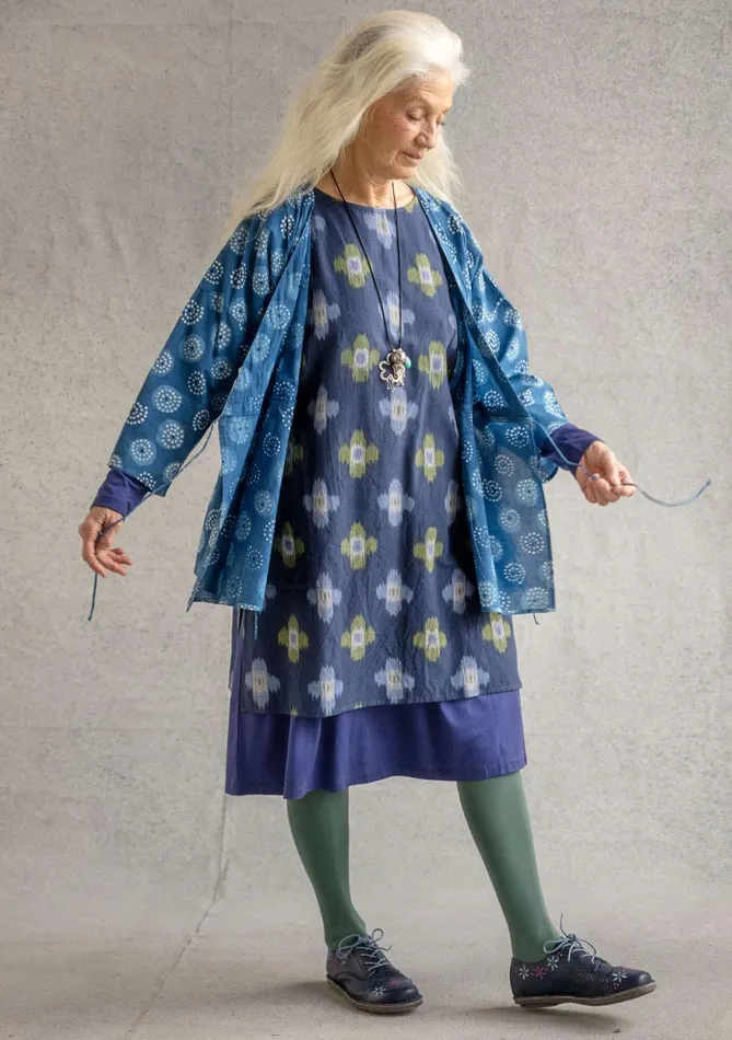 Gudrun Sjdn Harda Woven Tunic In Cotton Women Tunics