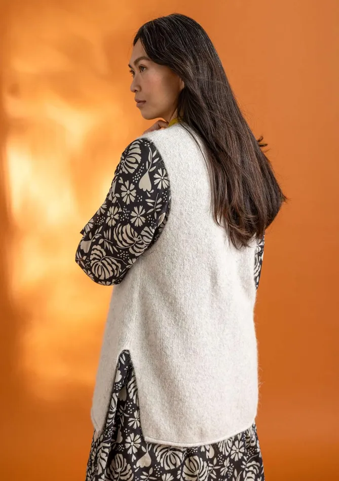 Gudrun Sjdn Knit Vest In Alpaca Blend Women Waistcoats