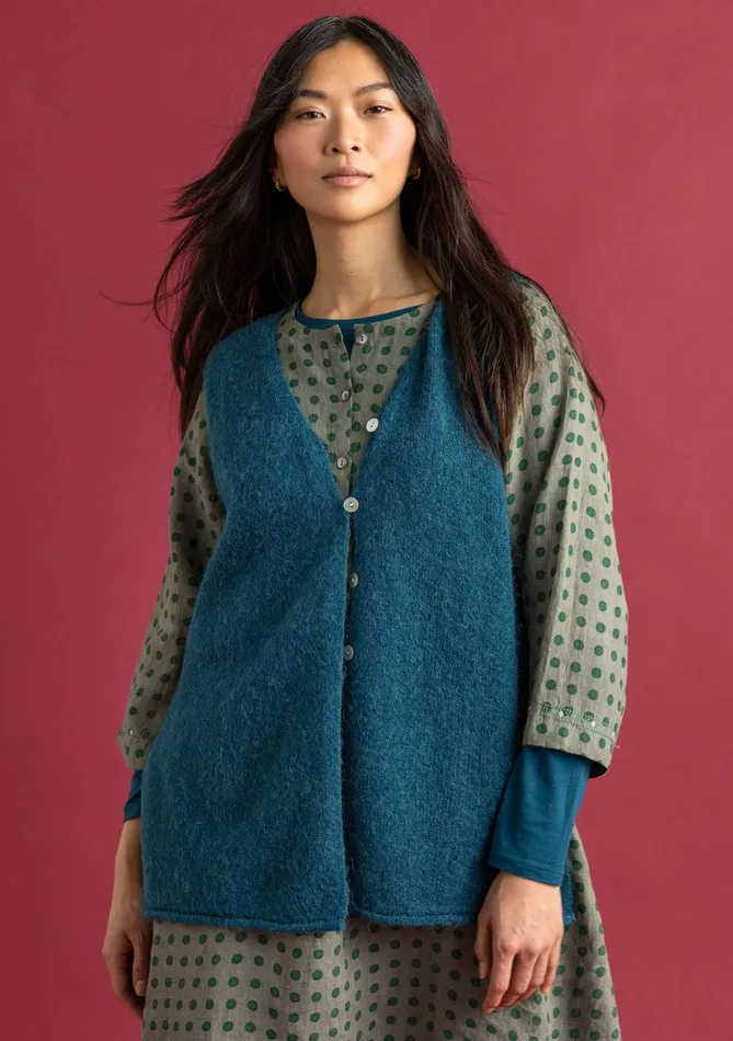 Gudrun Sjdn Knit Vest In Alpaca Blend Women Waistcoats