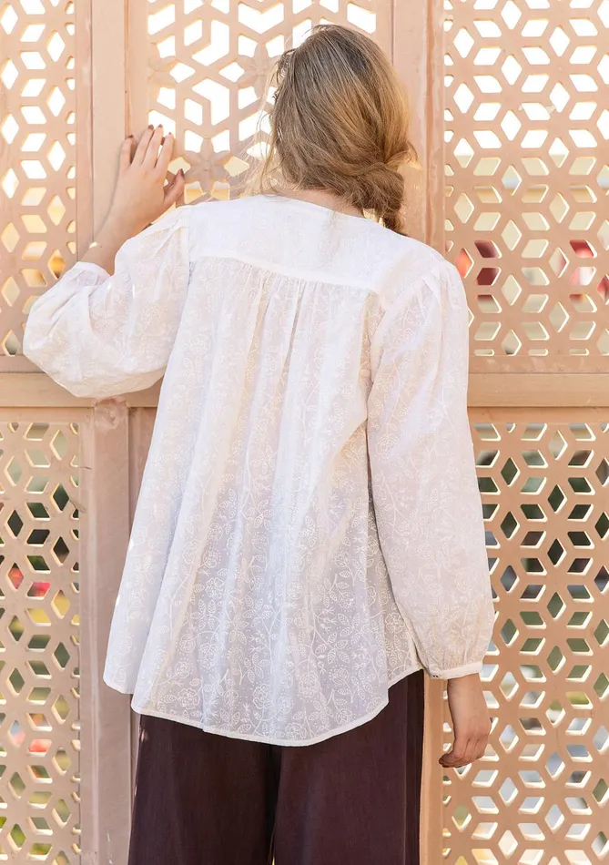 Gudrun Sjdn Lisa Blouse In Organic Cotton Women Blouses