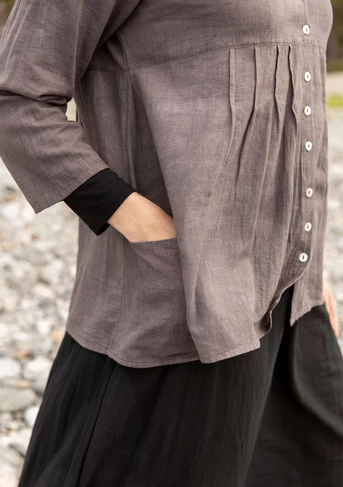 Gudrun Sjdn Samira Blouse In Organic Cotton Women Blouses
