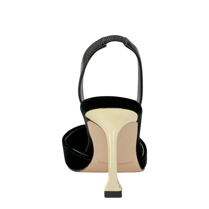 Hadya Slingback Pump Black Velvet Heels and Pumps Marc Fisher Women
