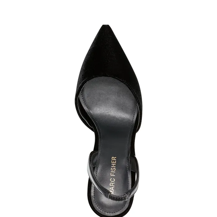 Hadya Slingback Pump Black Velvet Heels and Pumps Marc Fisher Women