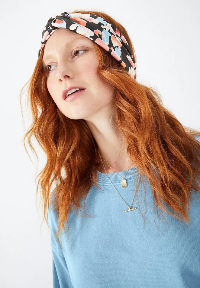 Hair Accessories Women Hush Amelia Headband Painted Mark Print Pinkorange