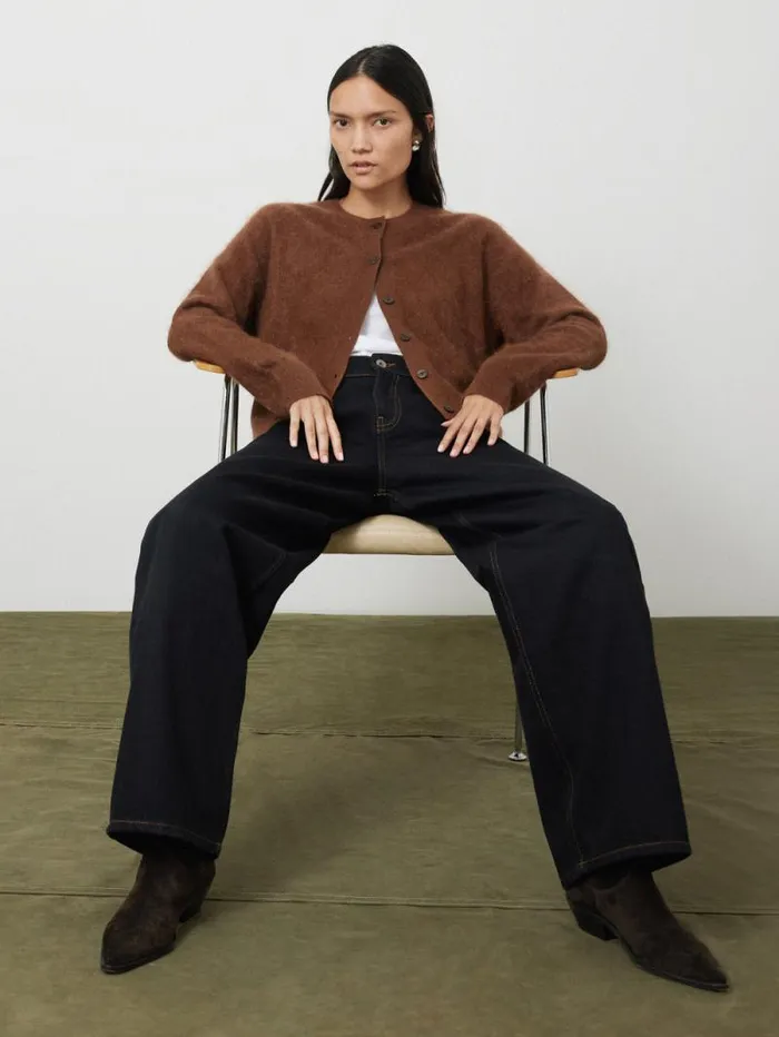 Halo Cashmere Cardigan Ginger Women Jigsaw Knitwear and Cashmere