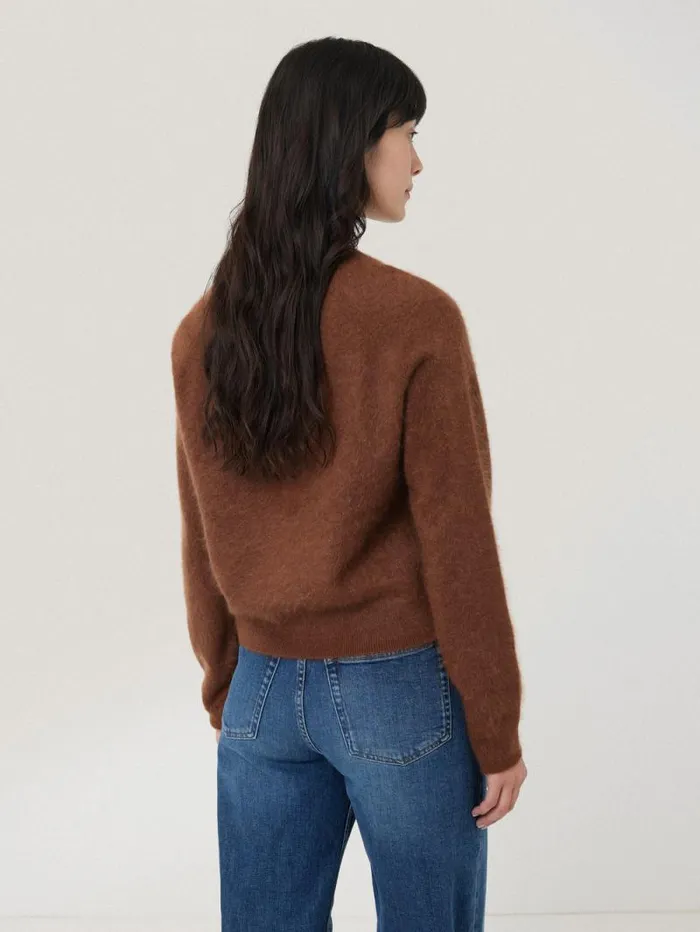 Halo Cashmere Cardigan Ginger Women Jigsaw Knitwear and Cashmere
