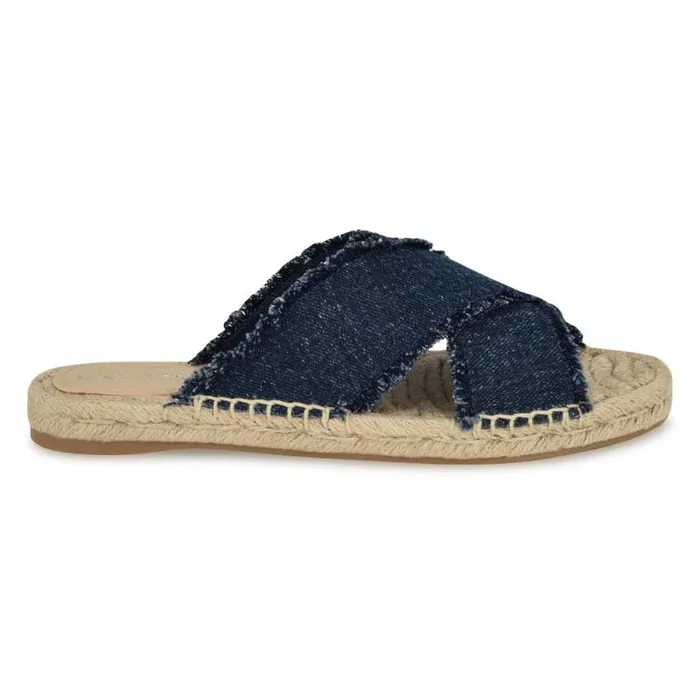 Hamden Flat Casual Sandals Denim Women Nine West Sandals