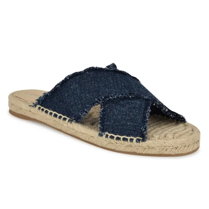 Hamden Flat Casual Sandals Denim Women Nine West Sandals Hamden Flat Casual Sandals Denim Women Nine West Sandals