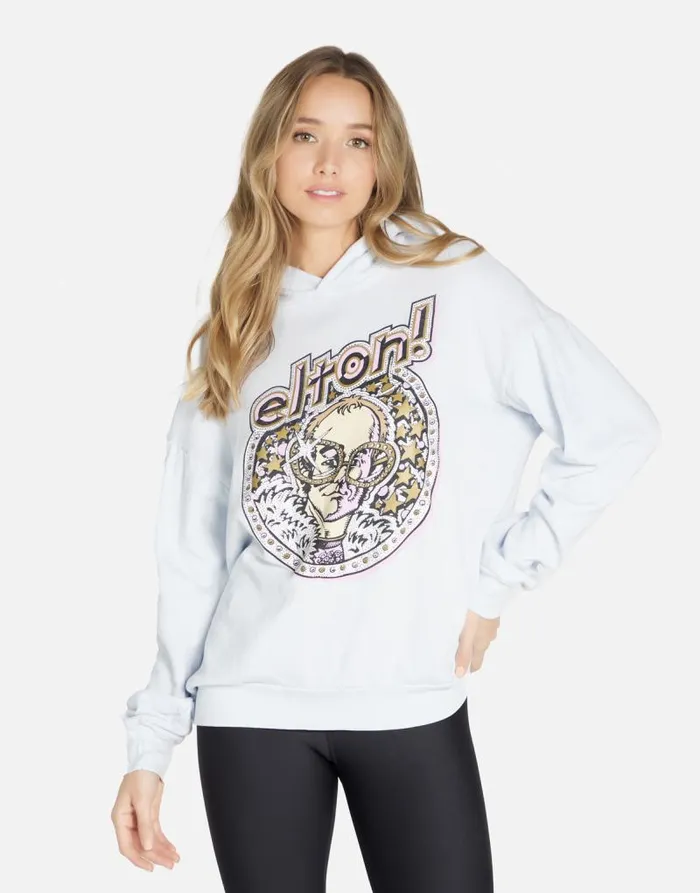 Harmony Crystal Elton John Ice Blue Women Lauren Moshi Hoodies