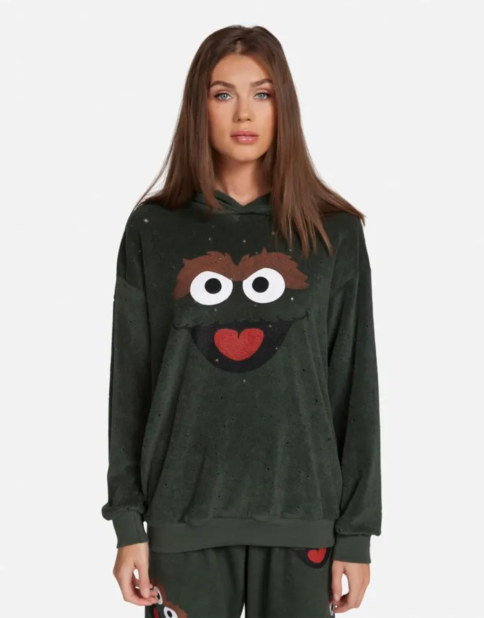 Harmony Oscar The Grouch Dark Ivy Women Lauren Moshi Hoodies