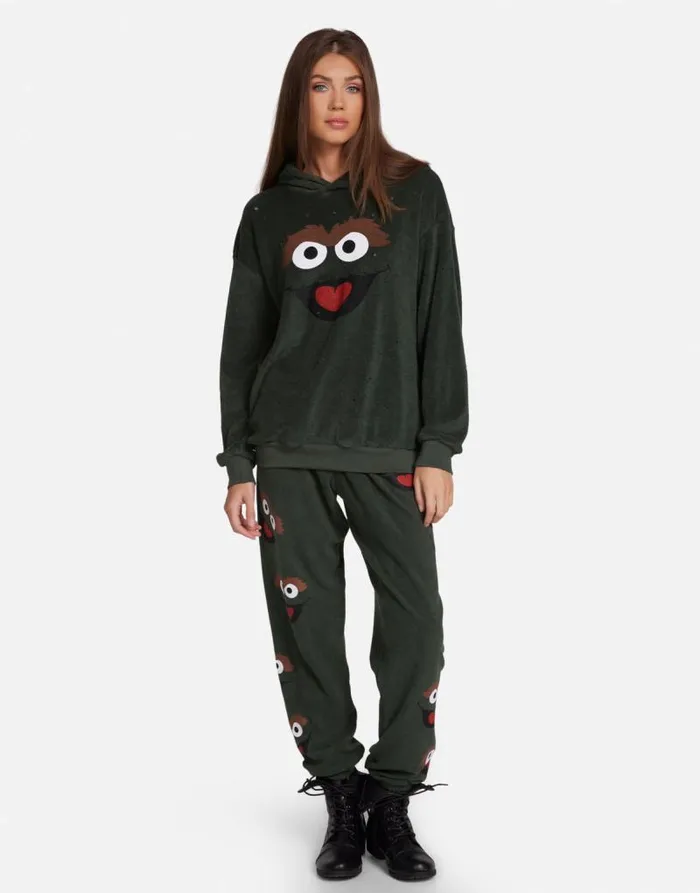 Harmony Oscar The Grouch Dark Ivy Women Lauren Moshi Hoodies