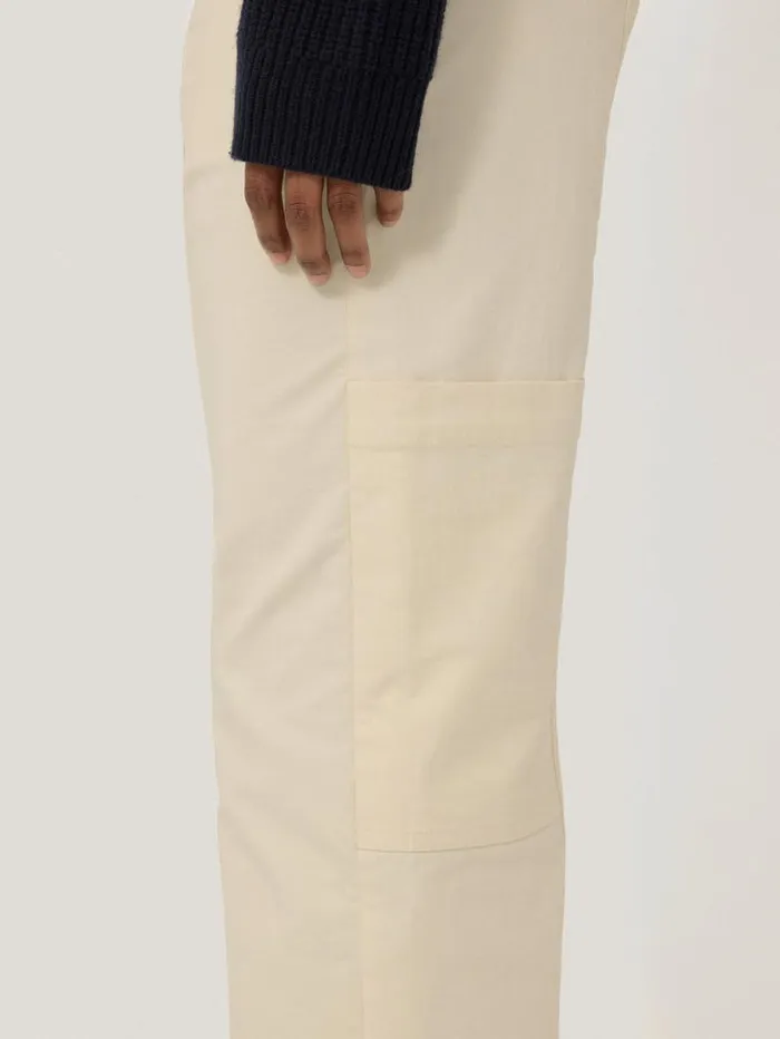 Hatton Cropped Trouser Cream Women Jigsaw Trousers