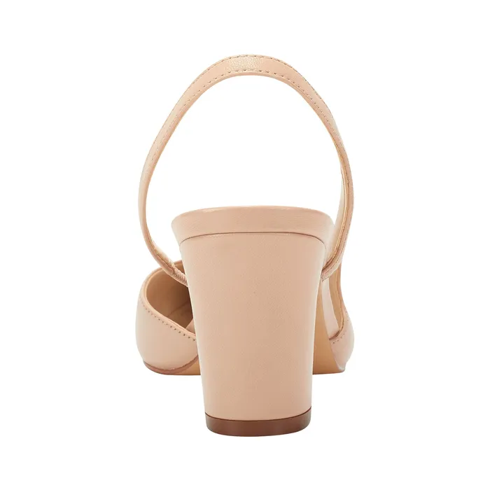 Heels and Pumps Laynie Block Heel Pump Natural Marc Fisher Women