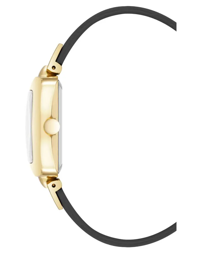 Heritage Rectangular Case Watch Blackgold Women Nine West Straps Heritage Rectangular Case Watch Blackgold Women Nine West Straps