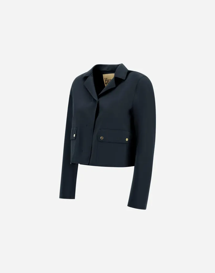 Herno FIRSTACT PEF JACKET Navy Blue Women Parka and Jackets