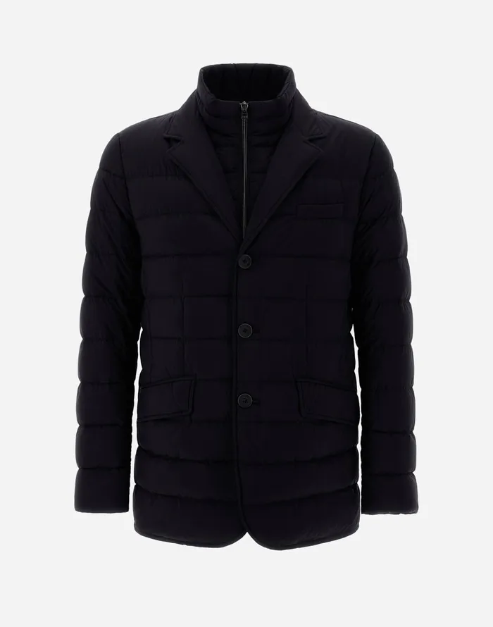 Herno GIACCA CON PIUMA LINEA LEGEND Black Men Blazers