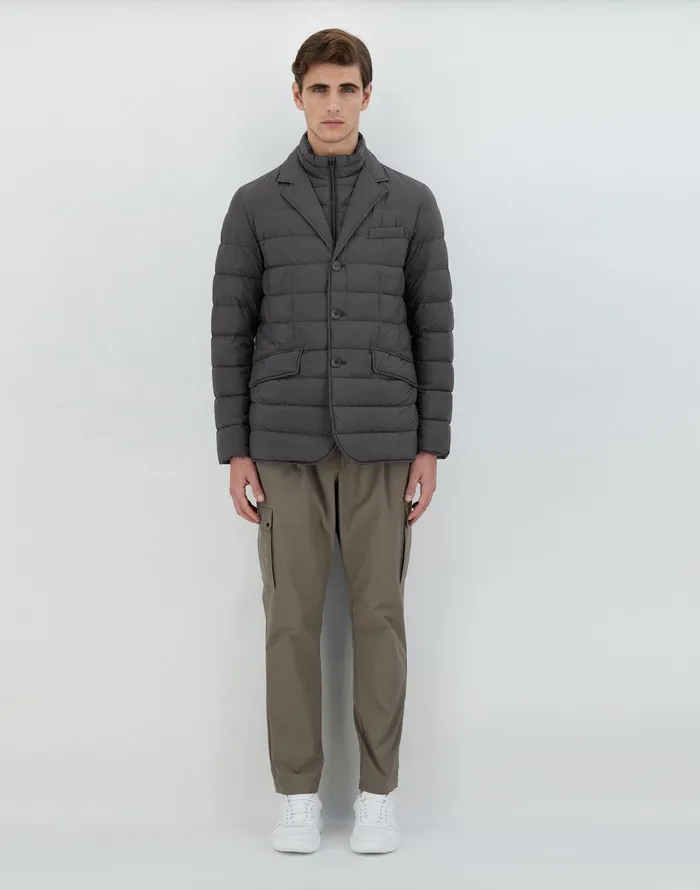 Herno GIACCA CON PIUMA LINEA LEGEND Light Grey Men Blazers Herno GIACCA CON PIUMA LINEA LEGEND Light Grey Men Blazers