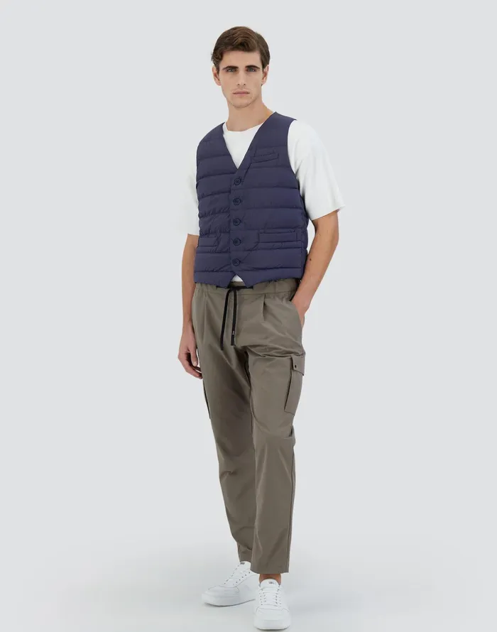 Herno GILET IMBOTTITO PIUMA LINEA LEGEND New Blue Men Vests