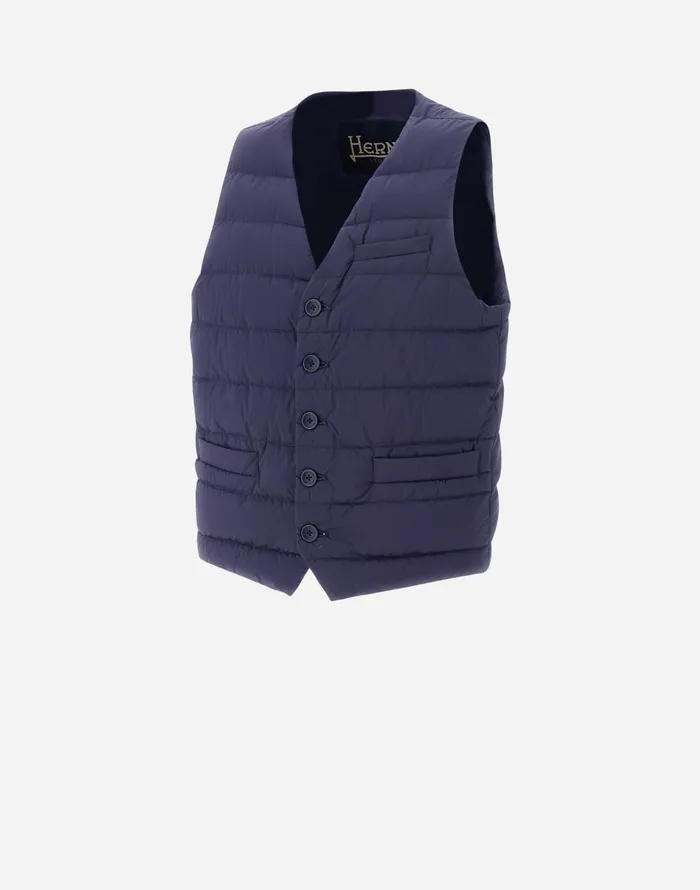 Herno GILET IMBOTTITO PIUMA LINEA LEGEND New Blue Men Vests