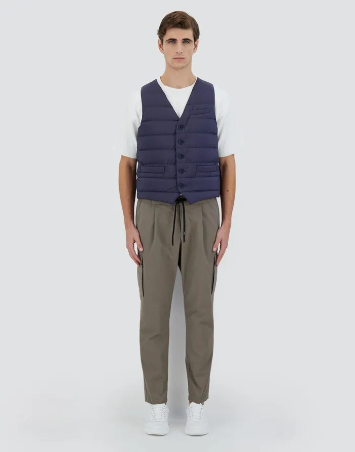 Herno GILET IMBOTTITO PIUMA LINEA LEGEND New Blue Men Vests