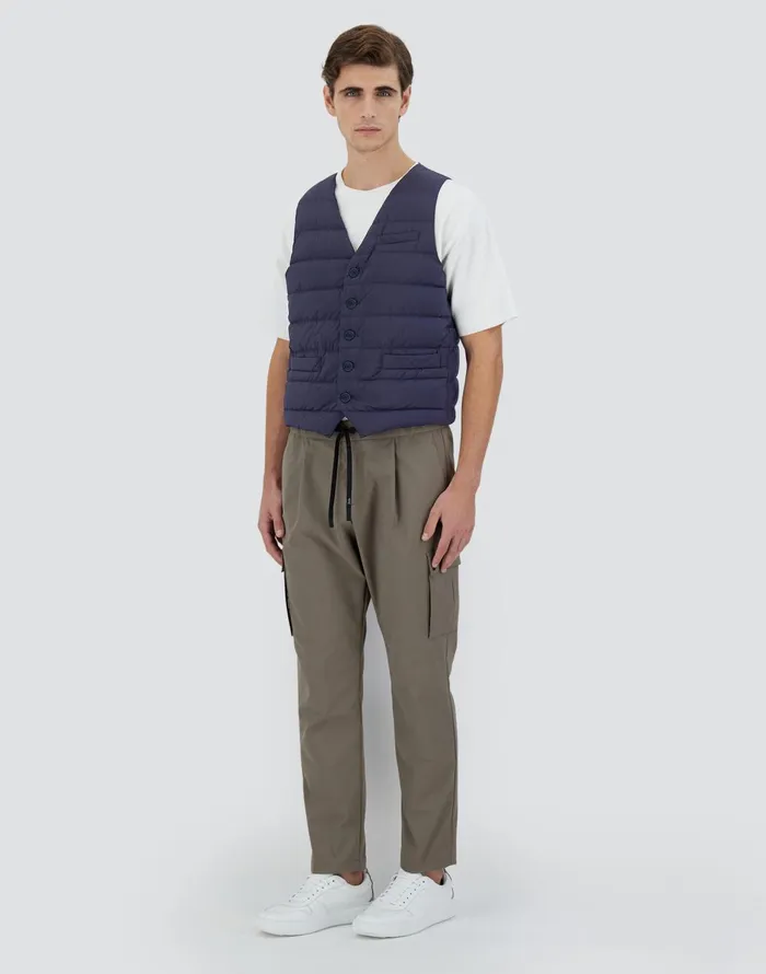 Herno GILET IMBOTTITO PIUMA LINEA LEGEND New Blue Men Vests