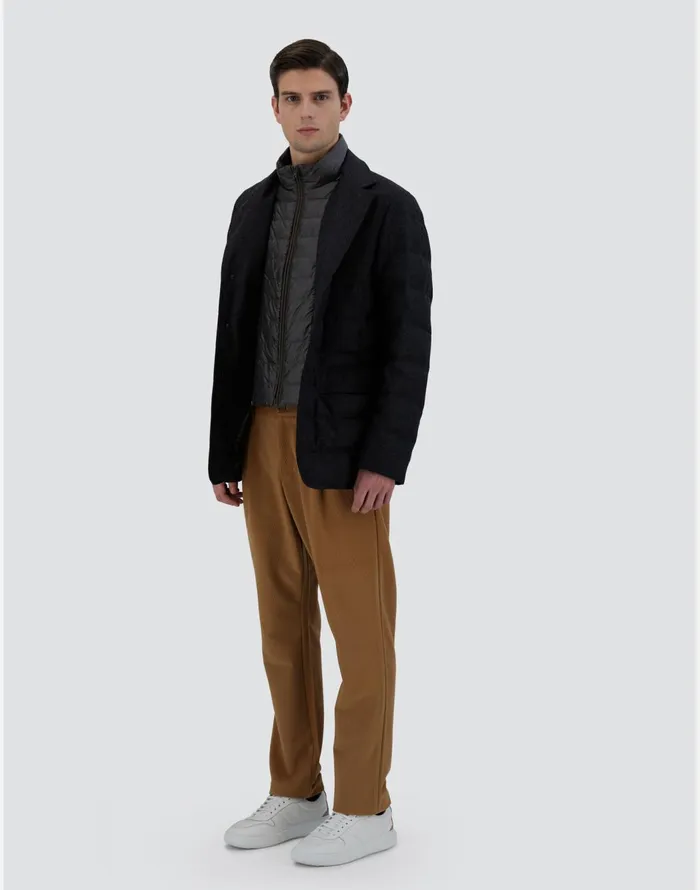 Herno GLEN PLAID WOOL and CASHMERE BLAZER Grey Men Blazers