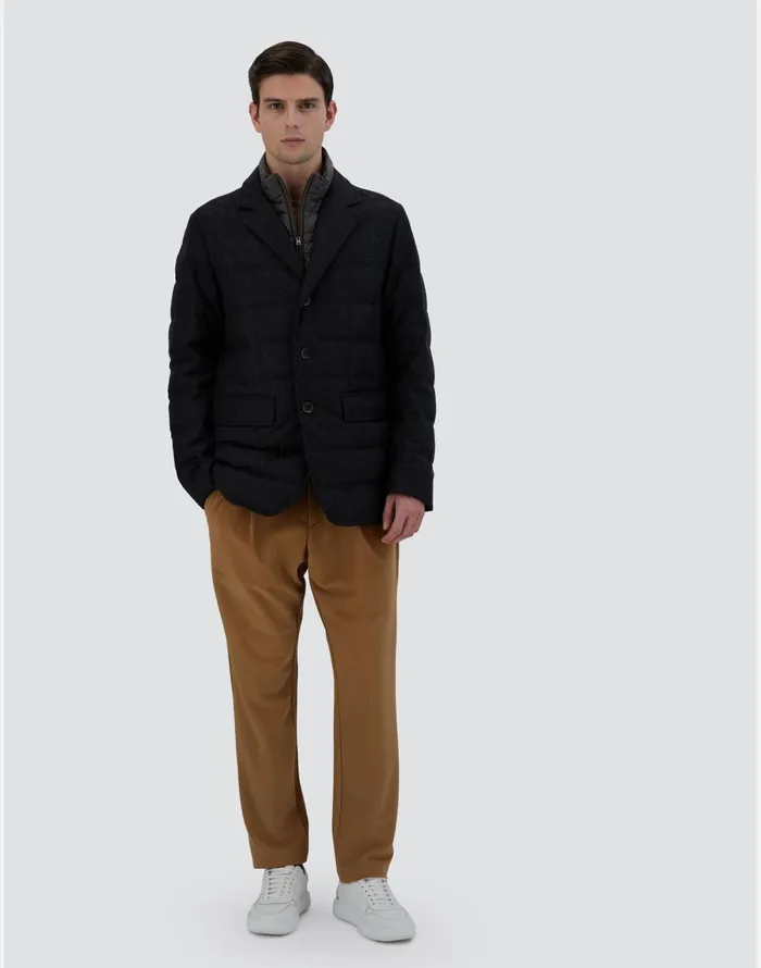 Herno GLEN PLAID WOOL and CASHMERE BLAZER Grey Men Blazers