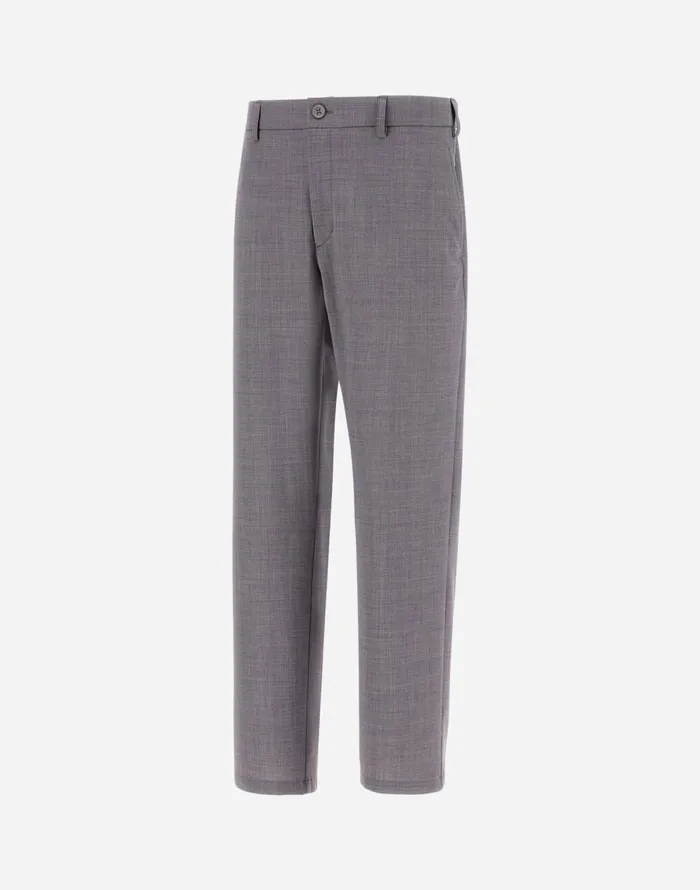 Herno LIGHT WOOL BLEND TROUSERS Grey Men Trousers