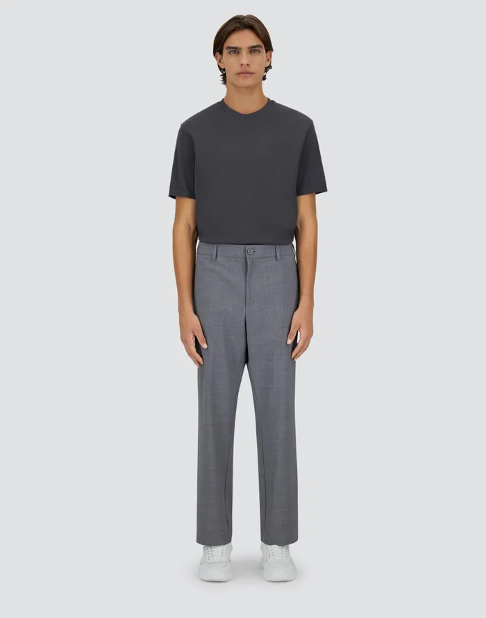 Herno LIGHT WOOL BLEND TROUSERS Grey Men Trousers