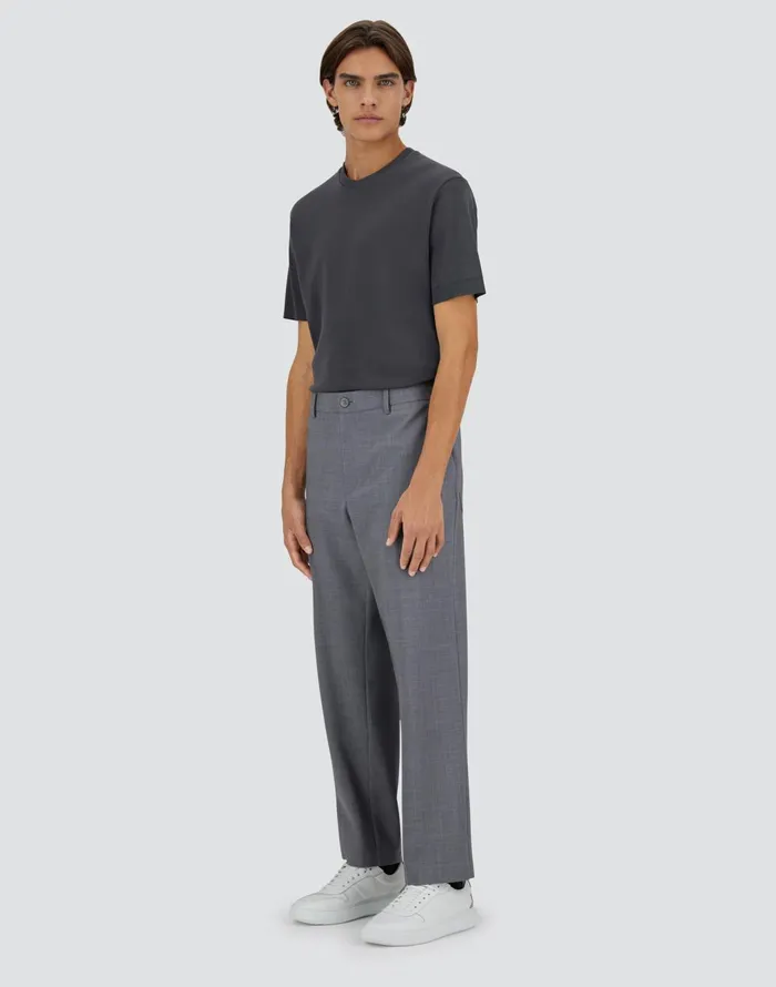 Herno LIGHT WOOL BLEND TROUSERS Grey Men Trousers