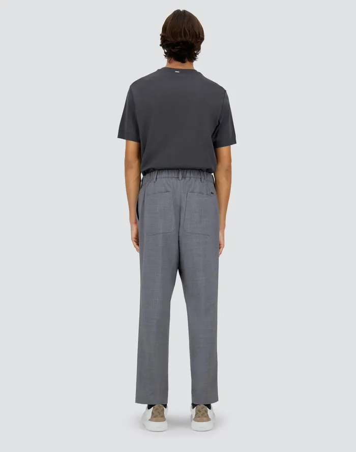 Herno LIGHT WOOL BLEND TROUSERS Grey Men Trousers
