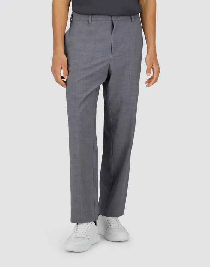 Herno LIGHT WOOL BLEND TROUSERS Grey Men Trousers