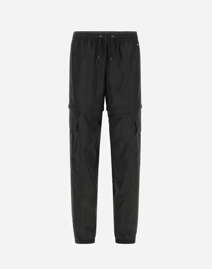 Herno NEW TECHNO TAFFETA CARGO TROUSERS Black Women Trousers