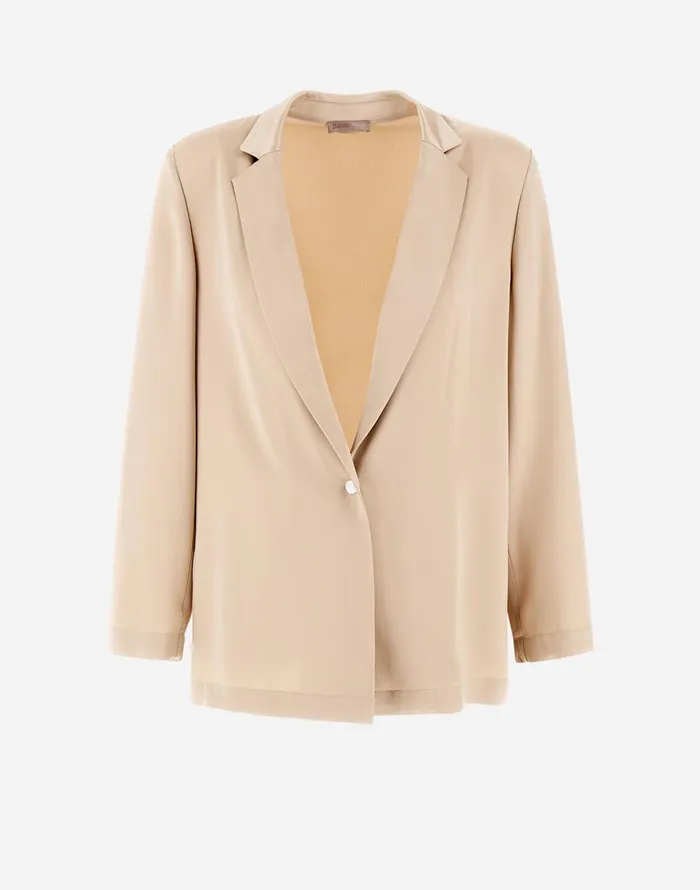 Herno RESORT BLAZER IN SATIN EFFECT Chantilly Women Blazers