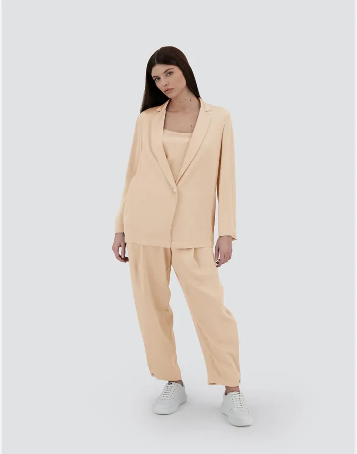 Herno RESORT BLAZER IN SATIN EFFECT Chantilly Women Blazers