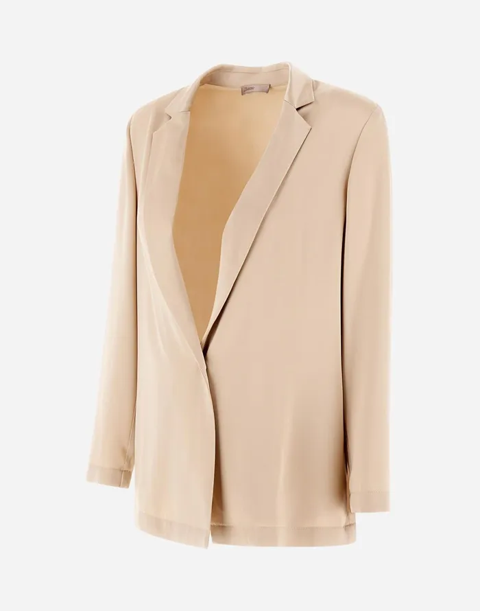 Herno RESORT BLAZER IN SATIN EFFECT Chantilly Women Blazers