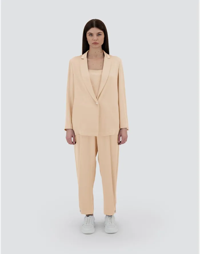 Herno RESORT BLAZER IN SATIN EFFECT Chantilly Women Blazers