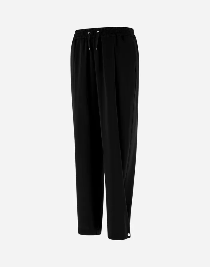 Herno RESORT TROUSERS IN SATIN EFFECT Black Women Trousers