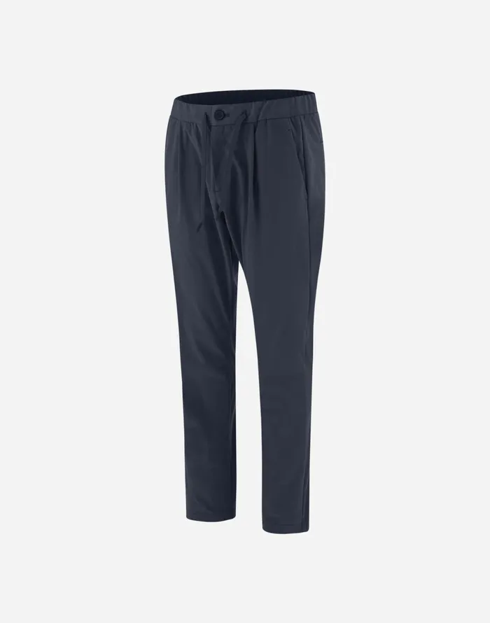 Herno RESORT TROUSERS IN SUEDE EFFECT Resort Blue Men Trousers