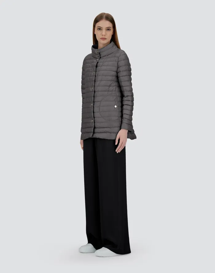 Herno REVERSIBLE ASHAPE JACKET IN NYLON ULTRALIGHT Blue Grey Women AShape