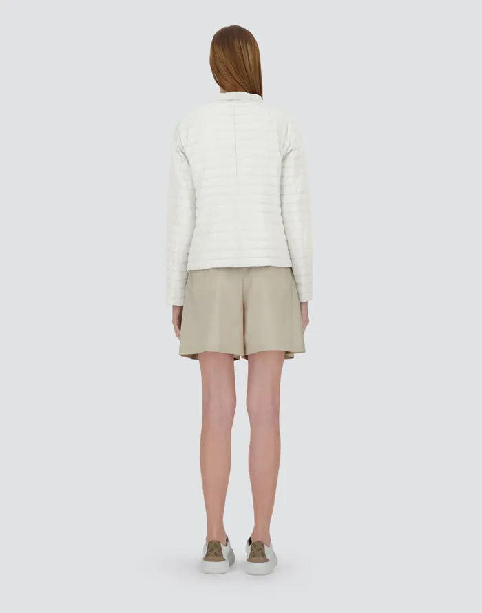 Herno REVERSIBLE JACKET IN ECOAGE AND NYLON ULTRALIGHT Whitecamel Women Parka and Jackets