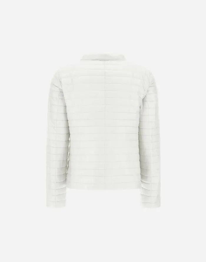 Herno REVERSIBLE JACKET IN ECOAGE AND NYLON ULTRALIGHT Whitecamel Women Parka and Jackets