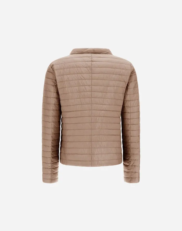 Herno REVERSIBLE JACKET IN ECOAGE AND NYLON ULTRALIGHT Whitecamel Women Parka and Jackets