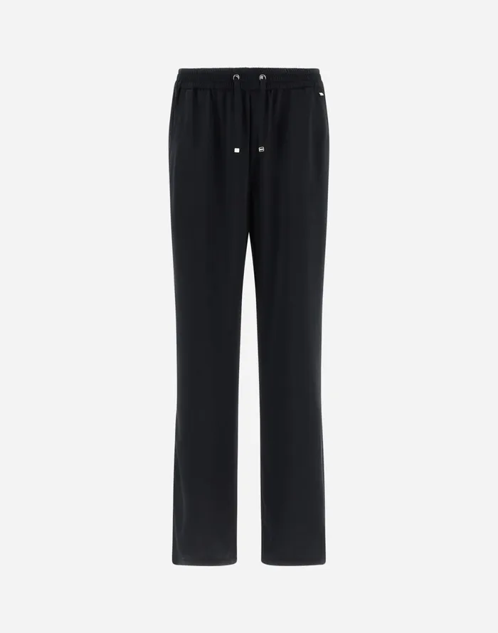 Herno SATIN TROUSERS Black Women Trousers